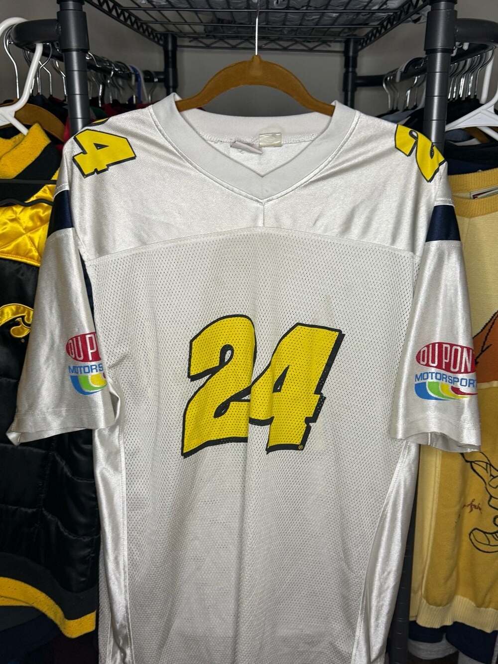 Winner's Circle Jeff Gordon #24 DuPont Motorsports NASCAR Jersey White Mesh